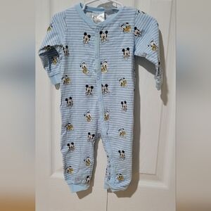 Disney Baby Blue Striped Onesie